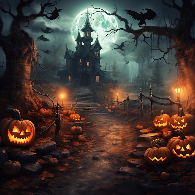 Foto halloween-themen-hintergrund