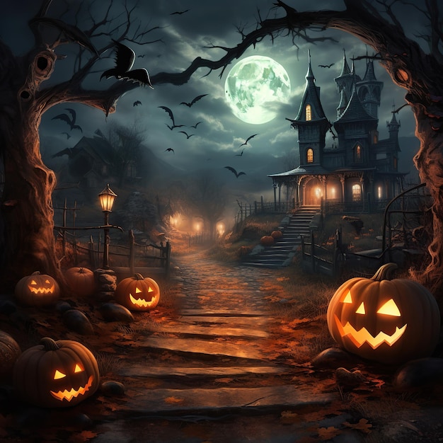 Foto halloween-themen-hintergrund