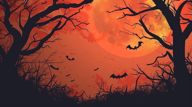Halloween-Themen-Karte-Schreibbare-Hintergrundkarte