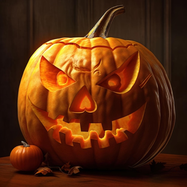 Halloween velho jackolantern em preto