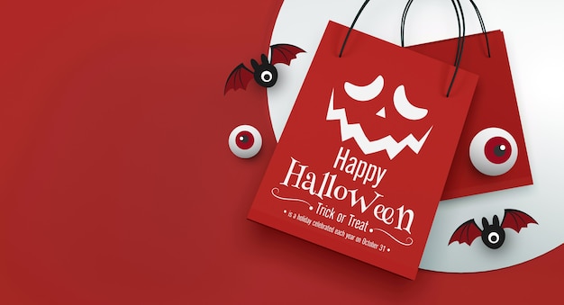 Halloween-Verkaufsbanner-Design