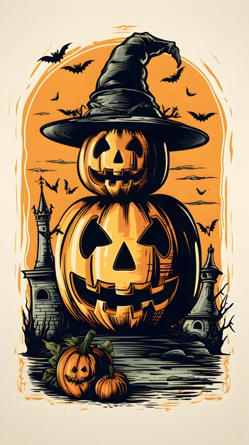 Halloween-Wallpapier ai generiert