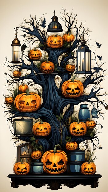 Halloween-Wallpapier ai generiert