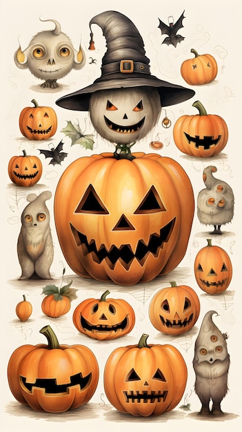 Halloween-Wallpapier ai generiert