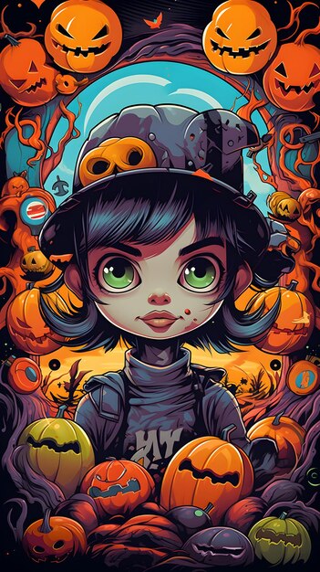 Halloween-Wallpapier ai generiert