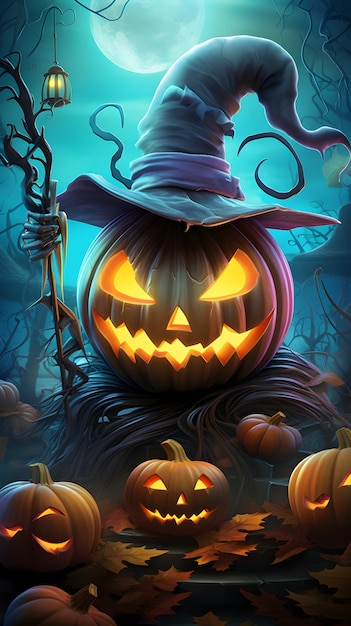 Halloween-Wallpapier ai generiert