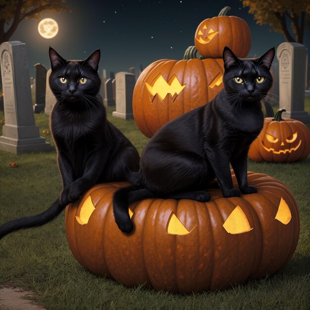 Foto halloweenkatzen