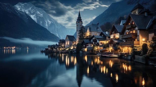 Hallstatter siehe kostenloses Foto HD-Hintergrund