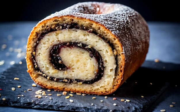 Halten Sie die Essenz des Mohnbrötchens in einer köstlichen Food-Fotografie fest