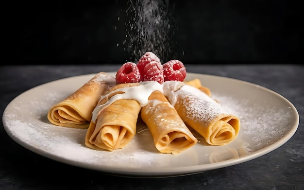 Halten Sie die Essenz von Crêpes in einer köstlichen Food-Fotografie fest