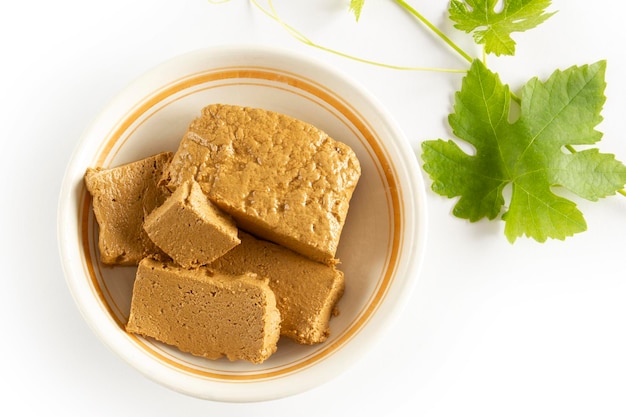 Halva elaborado con melaza de uva