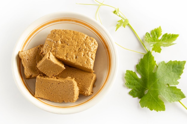 Halva elaborado con melaza de uva