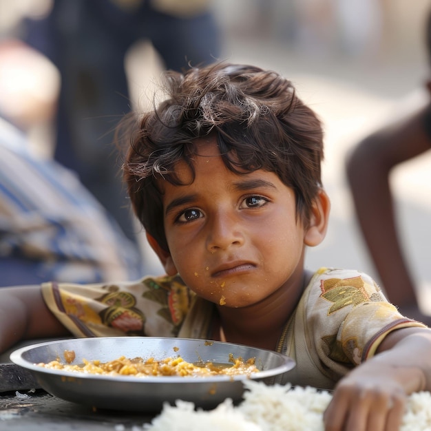 El hambre como motivación para luchar por mejores ambiciones alimentado