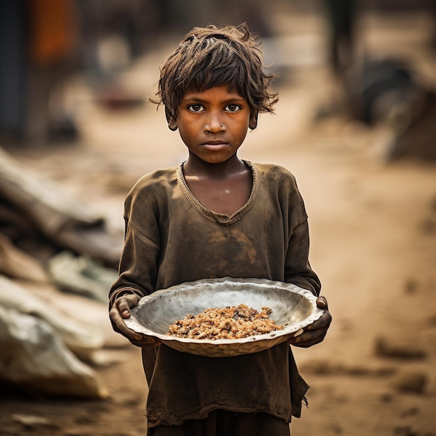 Foto hambre y escasez de alimentos 8k fotografía hd