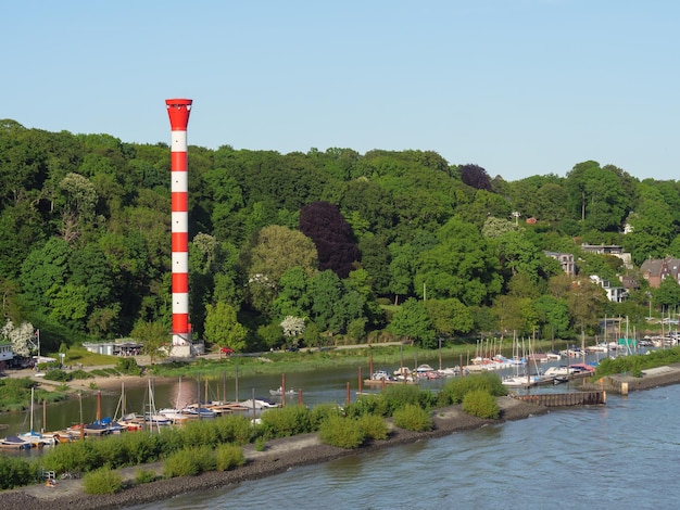 Hamburg und die Elbe.