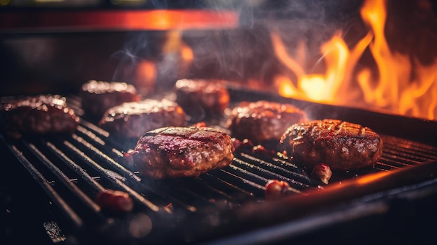 Hamburger auf dem Grill