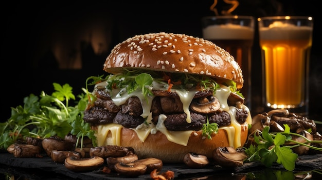 Hamburger-Hintergrundbilder HD 8K-Hintergrundbild