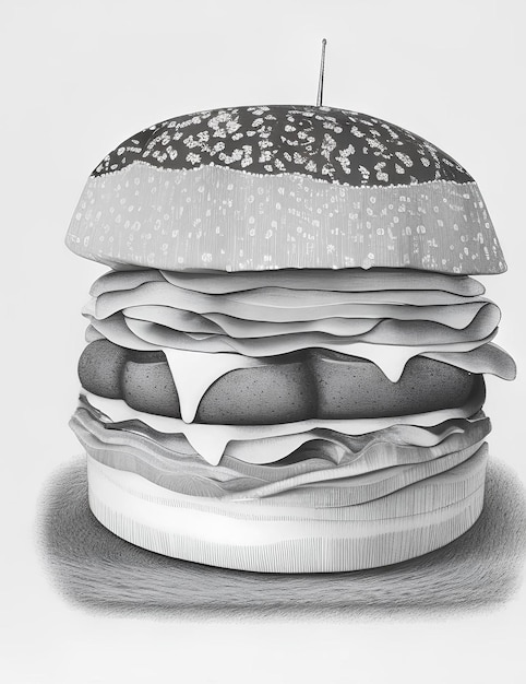 Foto hamburger mit käseburger