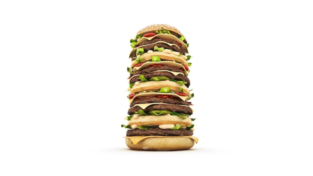 Hamburger Turm. 3D-Rendering