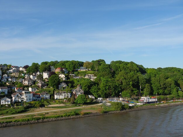 Foto hamburgo y el río elba.