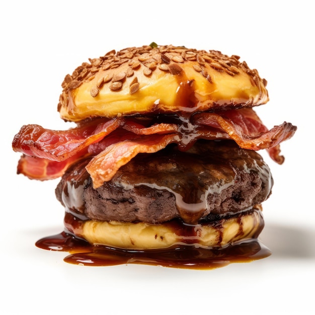 Hamburguesa Baconcaramel Una Deliciosa Fusión De Sabores