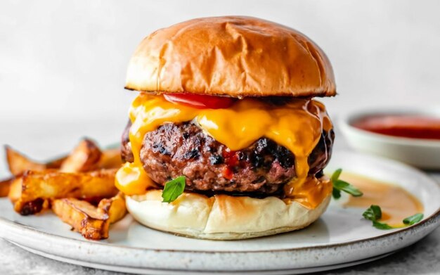 Hamburguesa con miel y Sriracha