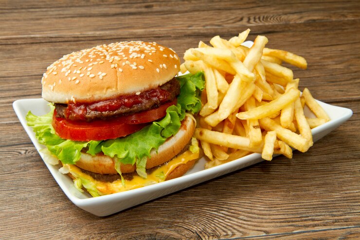 Hamburguesa con patatas