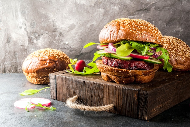 Hamburguesas veganas saludables