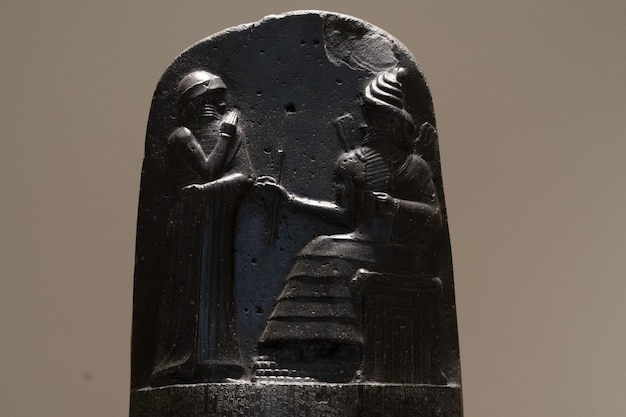 Hammurabi-Gesetzbuch des Mesopotamien-Steins