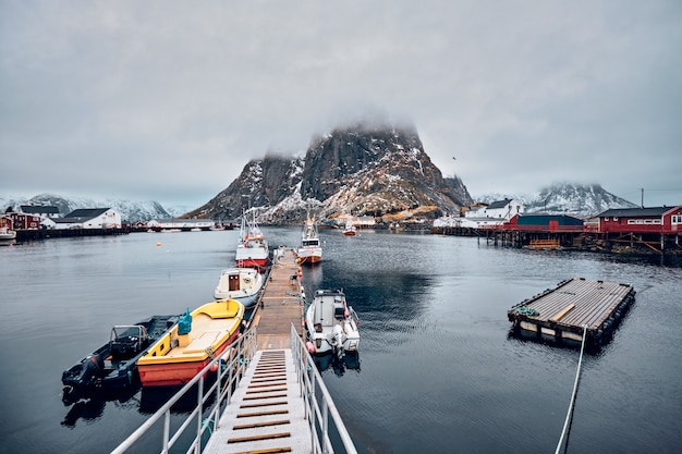 Hamnoy Fischerdorf auf den Lofoten, Norwegen