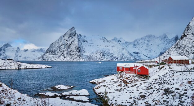 Hamnoy Fischerdorf auf den Lofoten, Norwegen