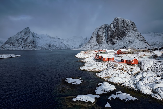 Hamnoy Fischerdorf auf den Lofoten, Norwegen