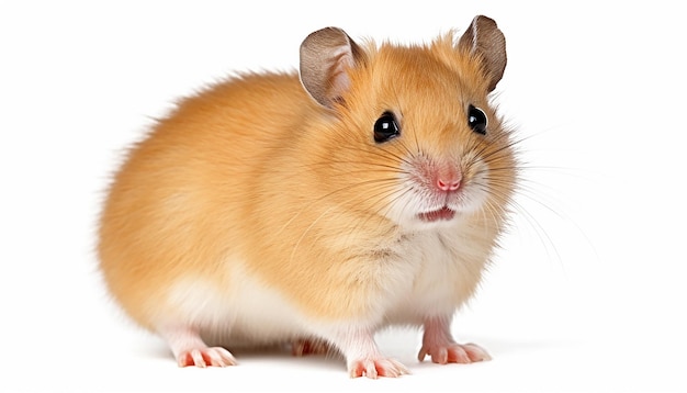 Hamster Elegance Vista lateral isolada