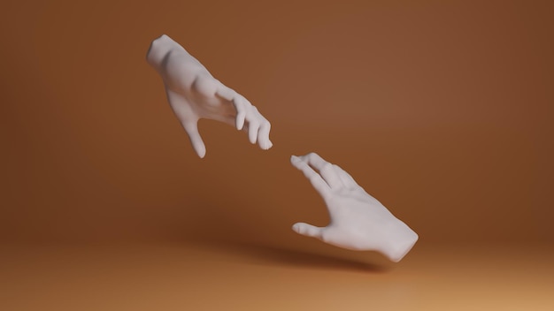 Hand 3D-Illustration Moderne Illustration Konzeptkunst