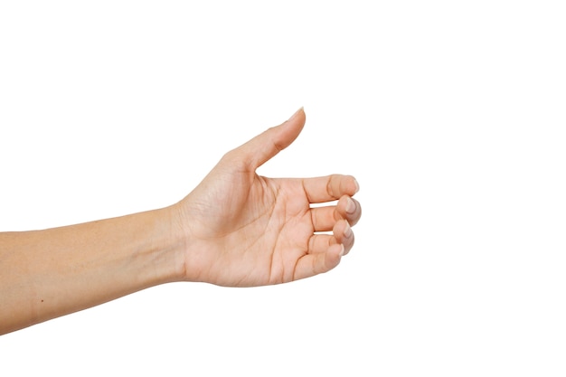 Hand Frau hält etwas