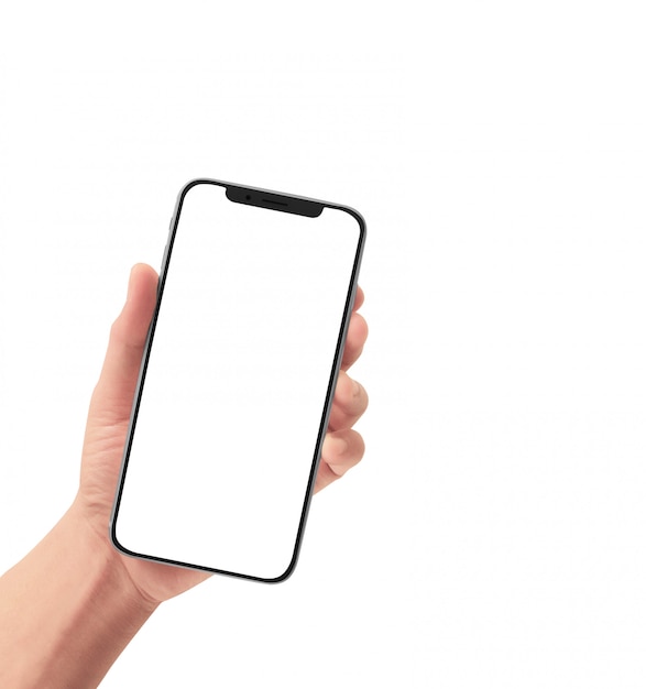 Hand halten Smartphone-Gerät