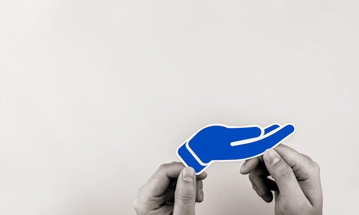Foto hand symbol representing assistance and support