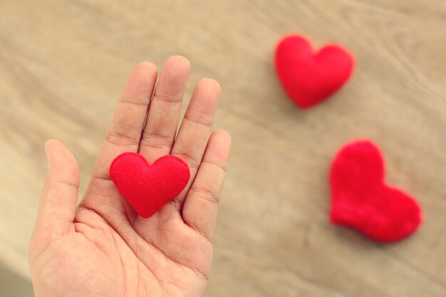 Hand und Bitte um Liebe