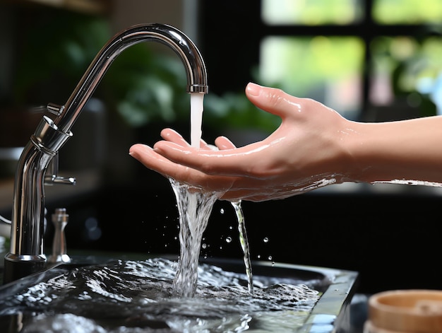 Hand-Wellness-Hygiene und Schutz durch desinfizierende Seife