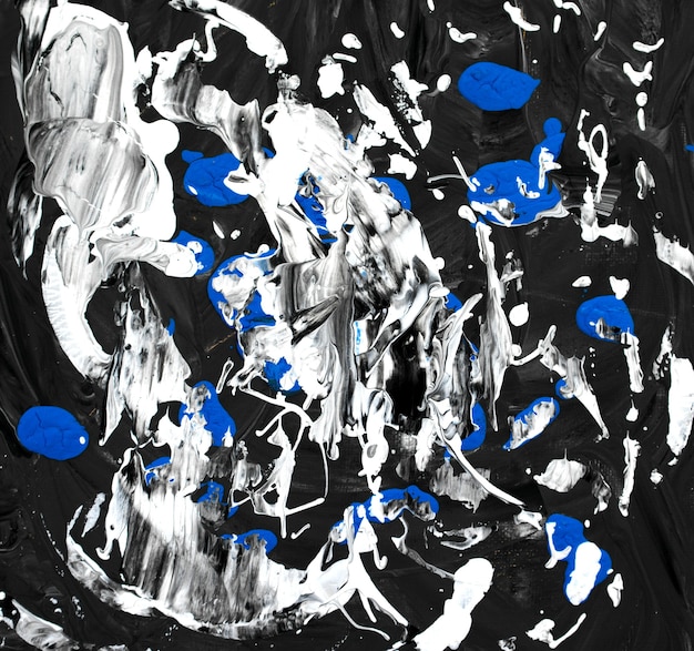 Handgemachte handgezeichnete Kunstwerke Abstrakte Malerei Hintergrund Acryl Flüssigkeit flüssige Kunst blau