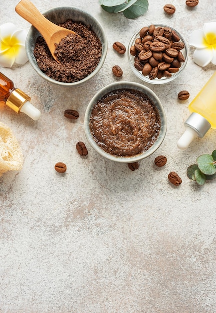 Handgemachtes Kaffeepeeling Koffein-Hautpflege