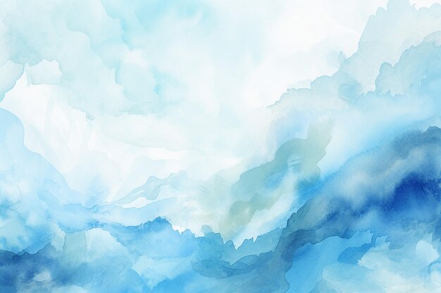 handgemalte blaue Aquarell-Hintergrund