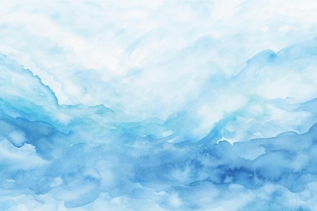 Foto handgemalte blaue aquarell-hintergrund