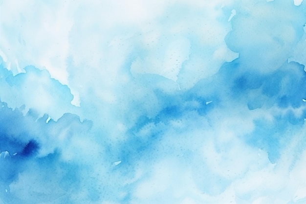 Foto handgemalte blaue aquarell-hintergrund