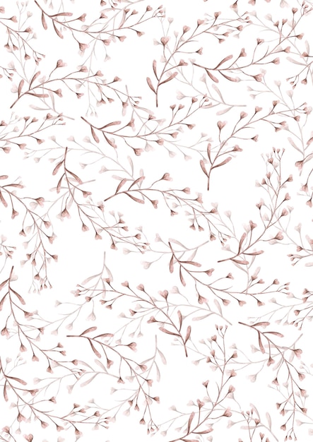 Handgezeichnete Aquarelle getrocknete Herbstsamenblumen, isoliert auf weißem Hintergrund, können für Postkarten, Einladungsbücher und andere gedruckte Produkte verwendet werden