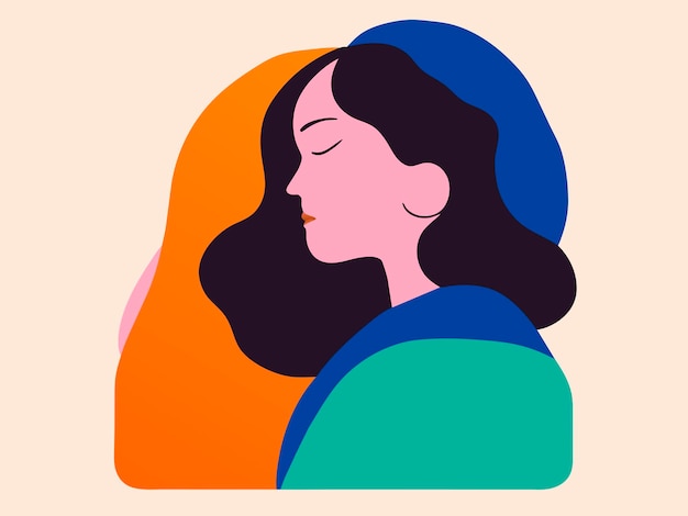 Handgezeichnete flache Illustration im Matisse-Stil