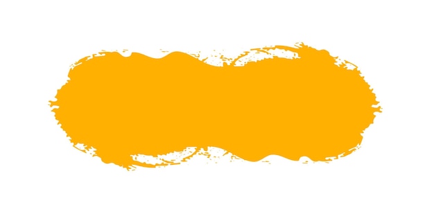 Foto handgezeichnete gelbe farbtinte pinselstriche isolierte textdesignzitate oder textinformationen