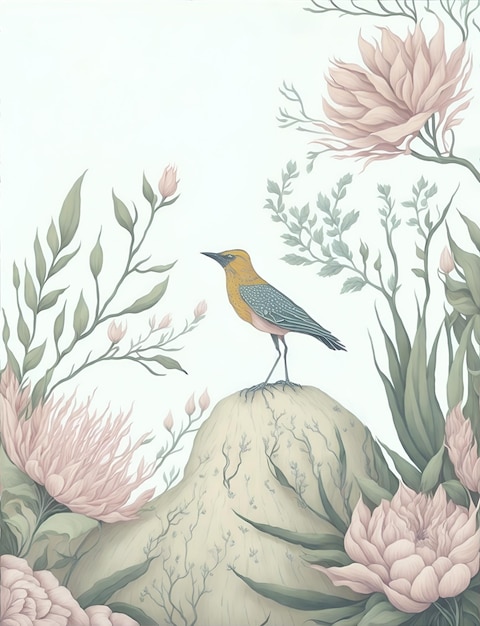 handgezeichnete natürliche Element-Design-Illustration für Tapetenbanner-Poster-Einladungskarte