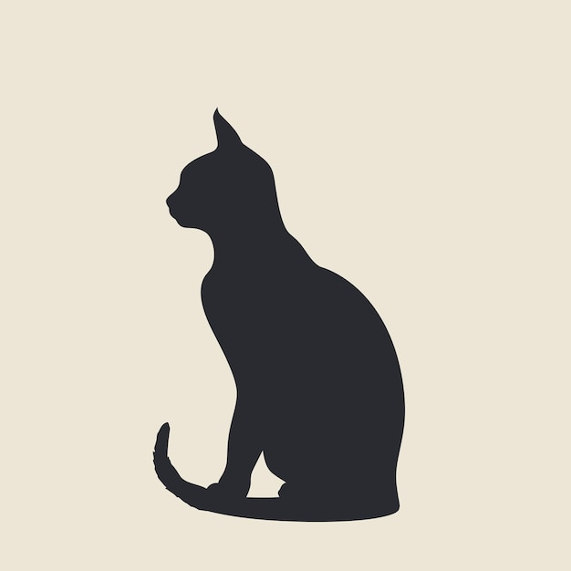 Handgezeichnete Silhouette von Tieren