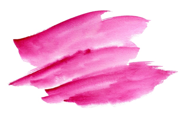 Handgezeichneter rosa Aquarellfleck